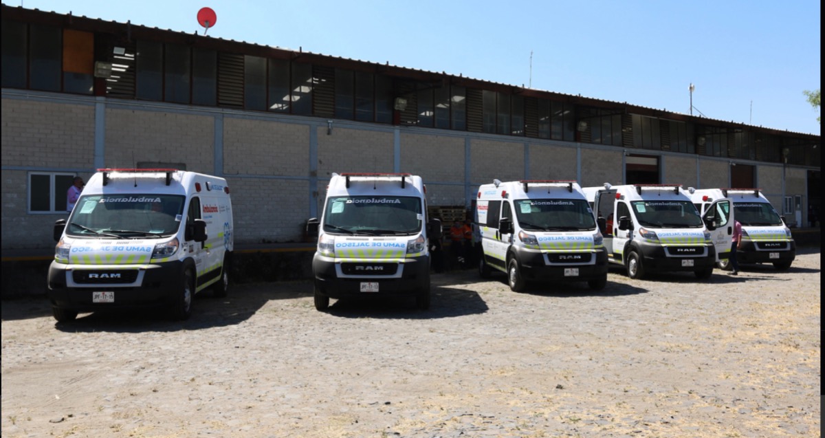 Dotan de 5 ambulancias a los servicios médicos municipales de Jalisco