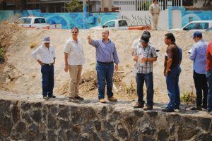 El Presidente Municipal encabeza un recorrido de supervisión de cara al próximo temporal de lluvias