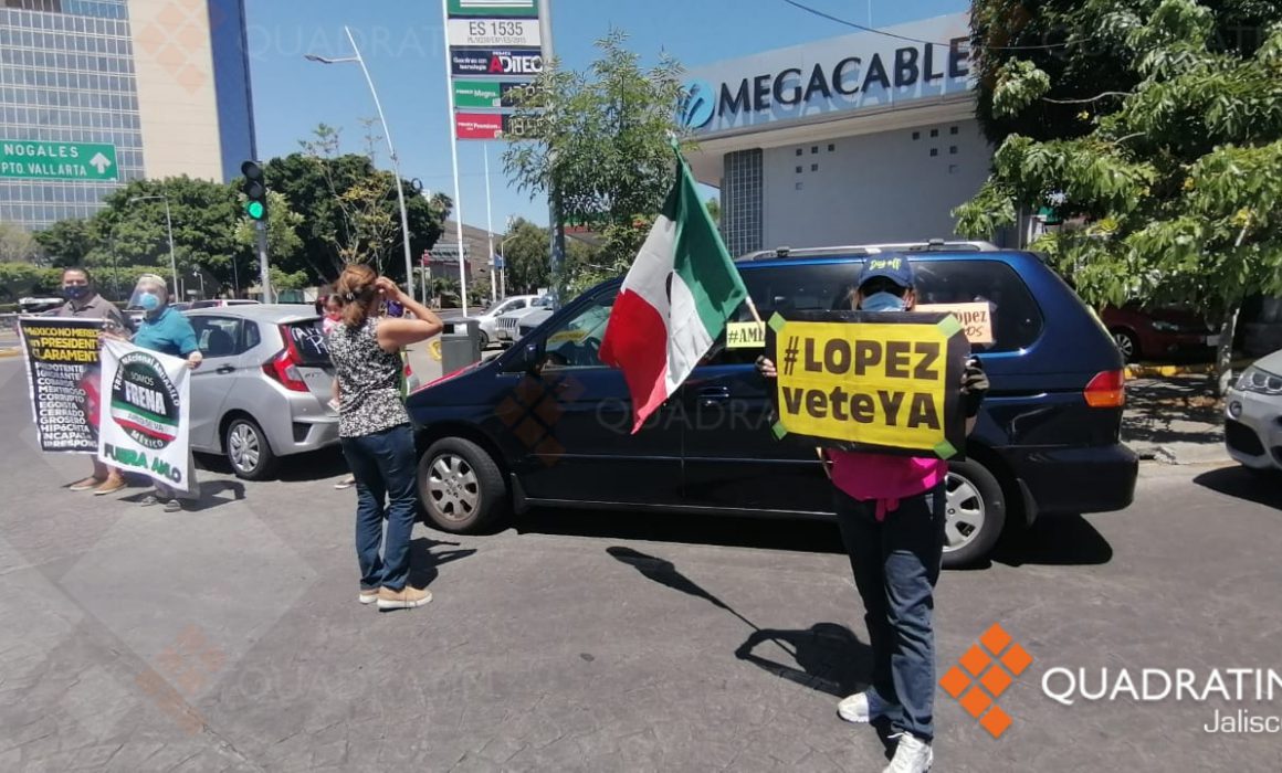 Realizan en Guadalajara segunda caravana para exigir AMLOVeteYa