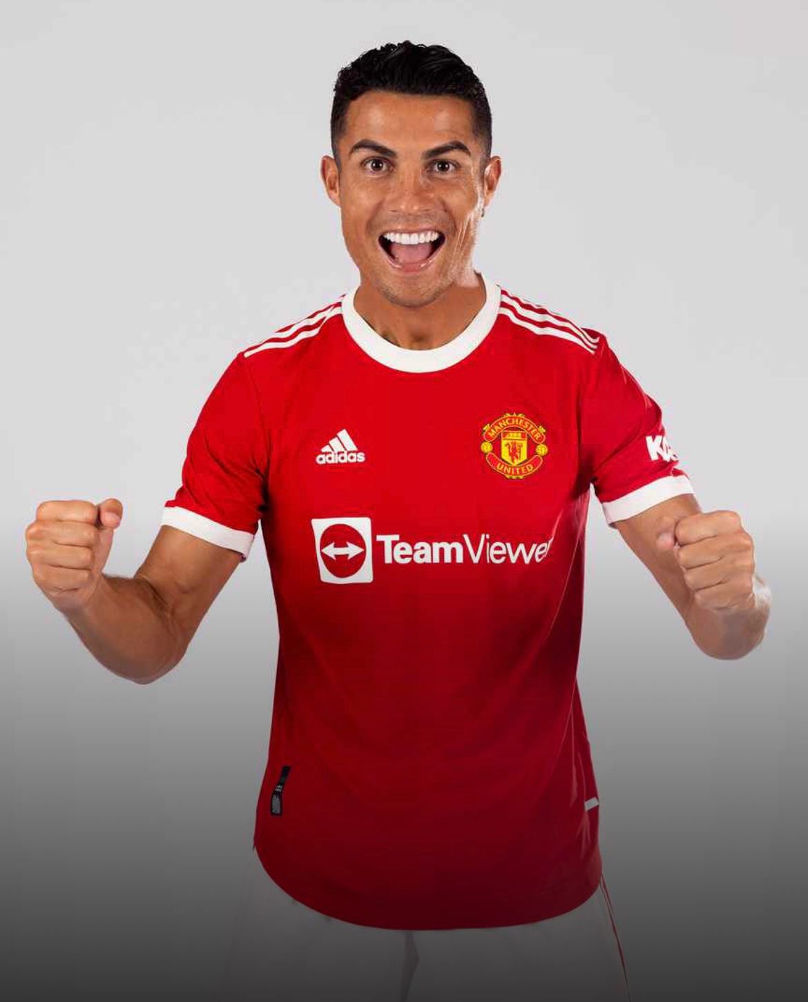 Camiseta adidas Cristiano Ronaldo del Manchester United - Rojo