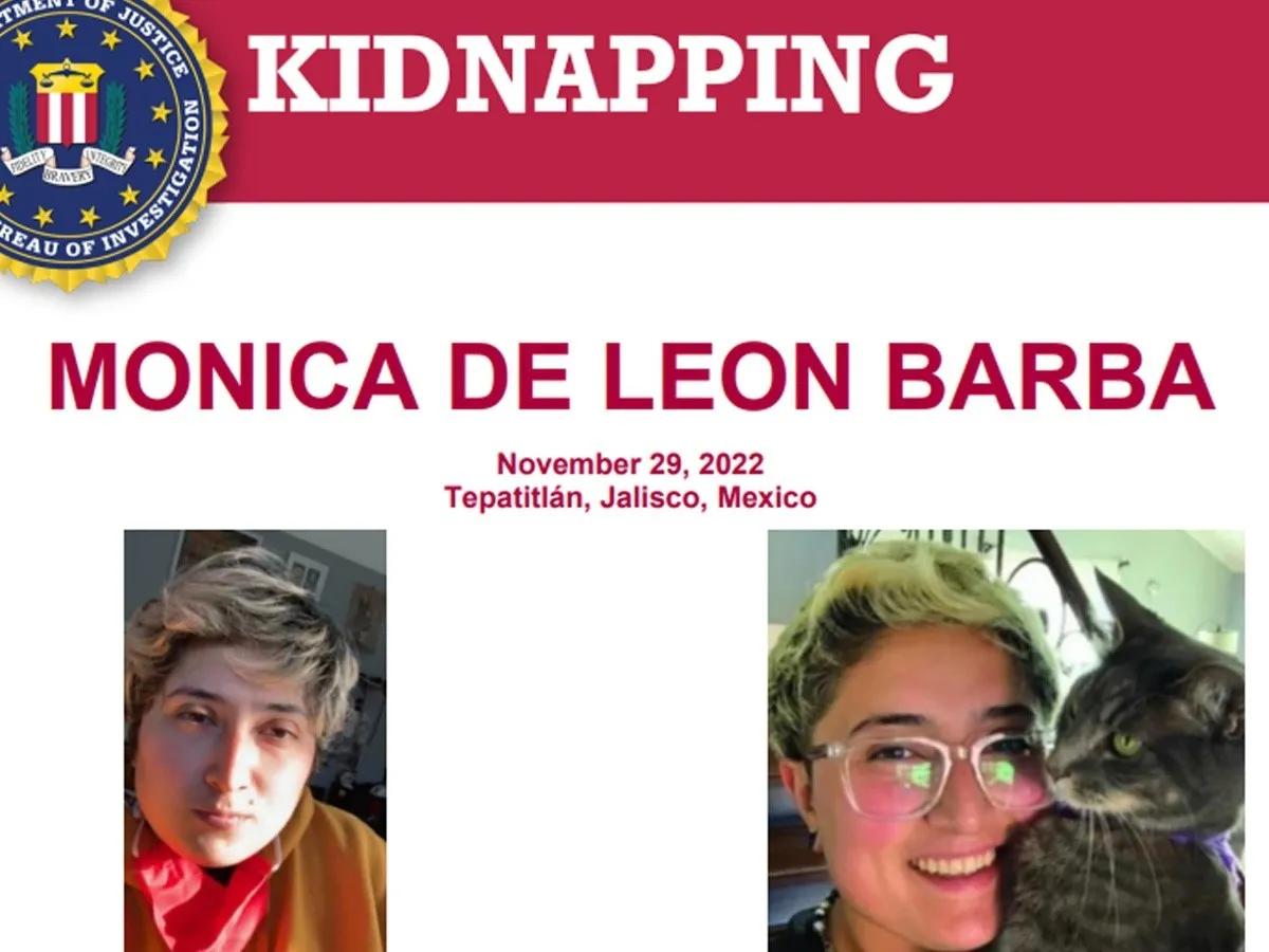 Ofrece FBI por localización de Mónica León Barba