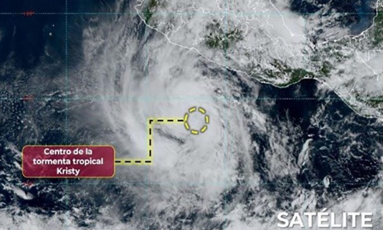 Se forma la tormenta Kristy al sur de Guerrero y Michoacán