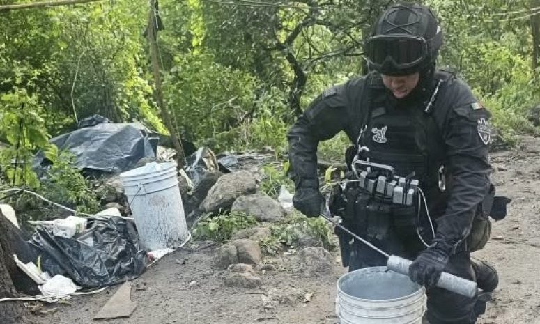 Detona Policía de Jalisco 35 explosivos en campamento clandestino de Zapopan