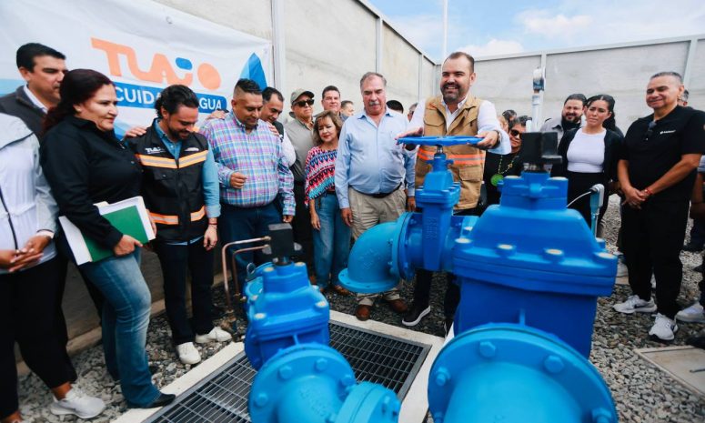 Entrega Quirino pozo de agua en Punto Sur; refuerza suministro en Tlajo