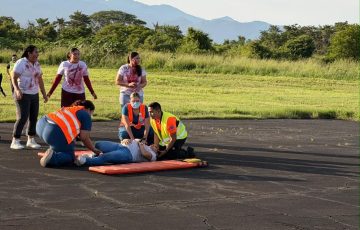 Aeropuerto Internacional de Puerto Vallarta realiza simulacro de emergencia aérea