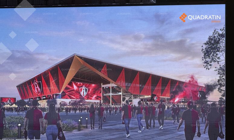 Presentan el Estadio de Atlas y Leones Negros; estará listo en 2030