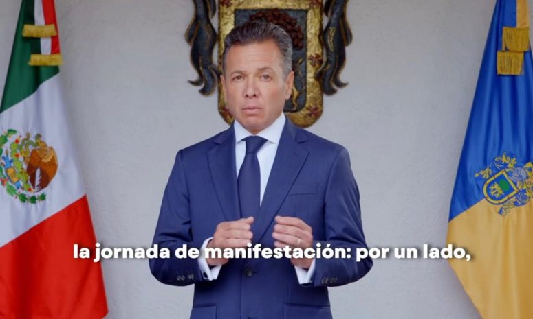 Lemus acusa a grupos de 300 personas de causar destrozos tras la marcha
